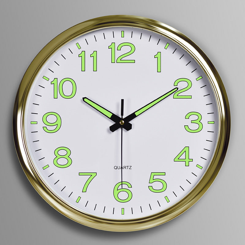 Stille Wanduhr mit Hintergrundbeleuchtung Minimalistisch