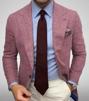 Eleganter natürliche Texturblazer für Männer