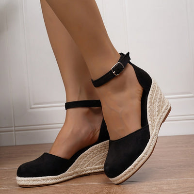 Elara - Flache Damensandalen mit Riemchen