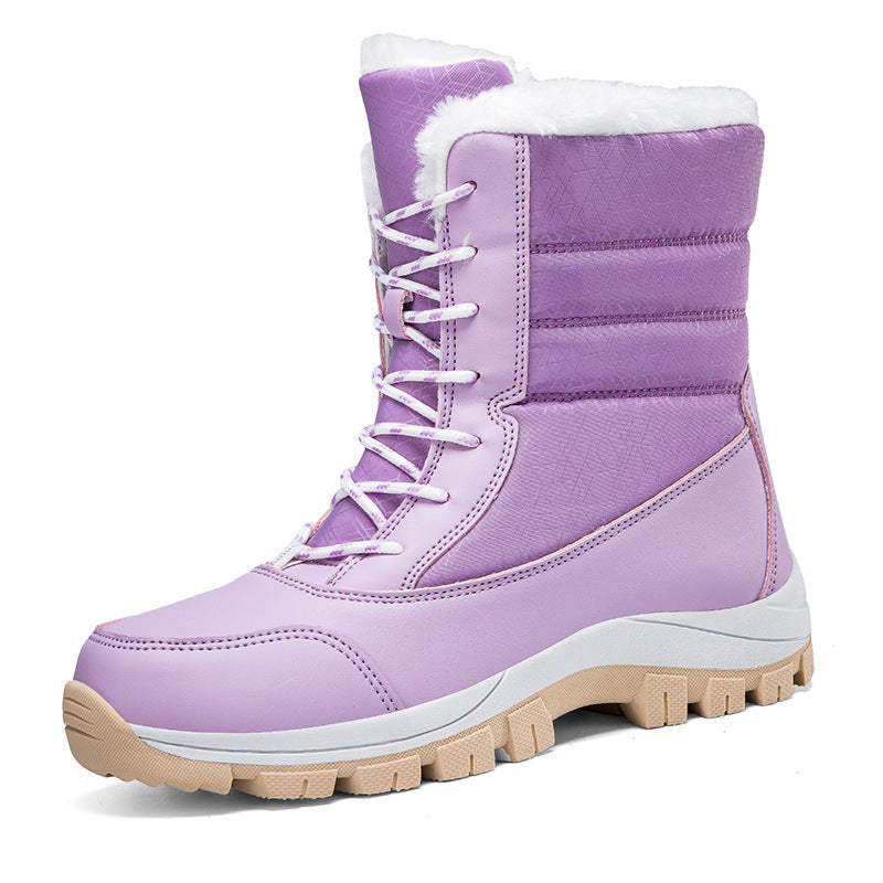 Wasserdichte Damen-Schneestiefel – isolierte Winterstiefel mit rutschfester Sohle