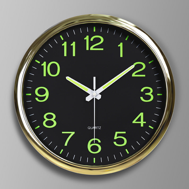 Stille Wanduhr mit Hintergrundbeleuchtung Minimalistisch