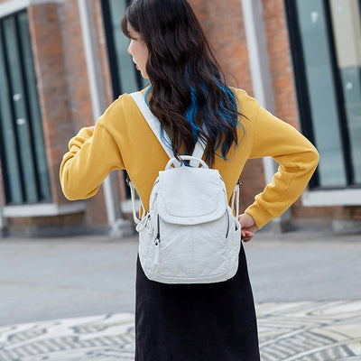 VogueStyle Rucksack – Modisch, Weiches Leder & Viel Stauraum