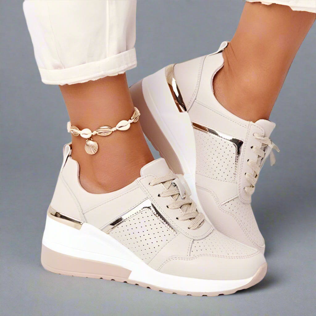 Damen-Sneaker mit Keilabsatz | Bequeme Plateauschuhe zum Laufen