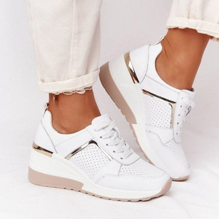 Damen-Sneaker mit Keilabsatz | Bequeme Plateauschuhe zum Laufen