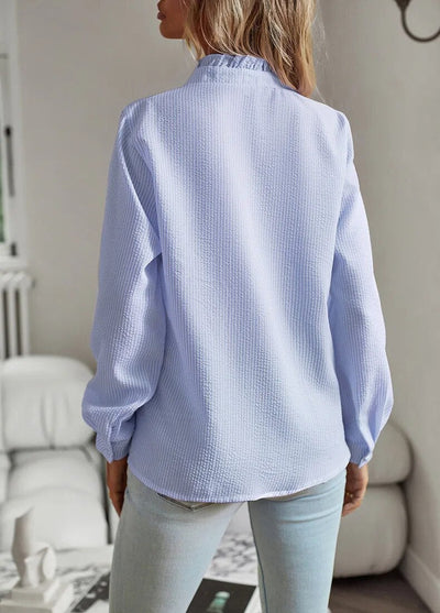 Lisbeth - Elegante gestreifte Bluse mit langen Ärmeln für Frauen
