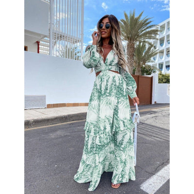 Paris - Langes, elegantes Sommerkleid