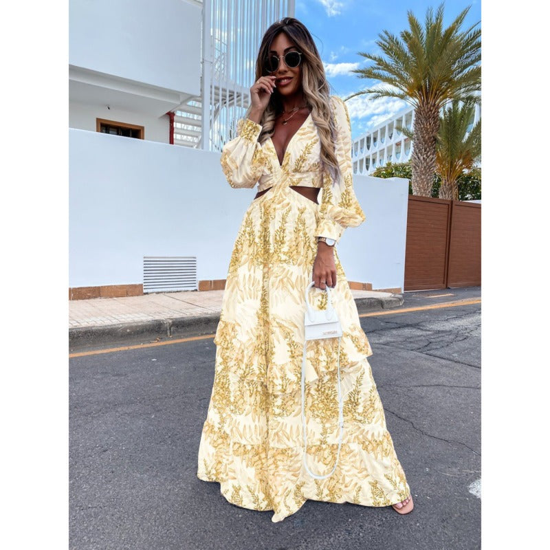 Paris - Langes, elegantes Sommerkleid