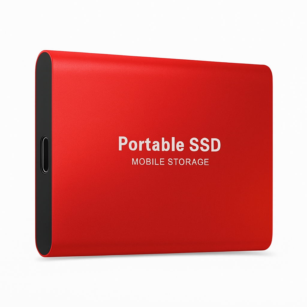 Red Portable external SSD Superfast