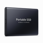 Black Portable external SSD Superfast