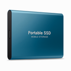 Blue Portable external SSD Superfast