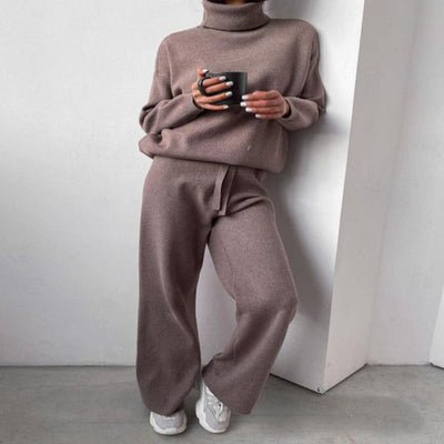 Elegantes Damen-Rollkragenpullover-Set – perfekt für den Alltag