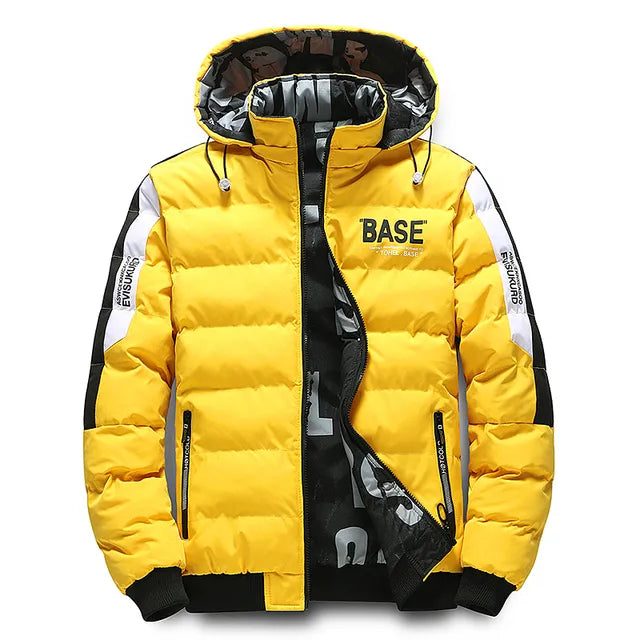 Warme Daunenwinterjacke für Männer