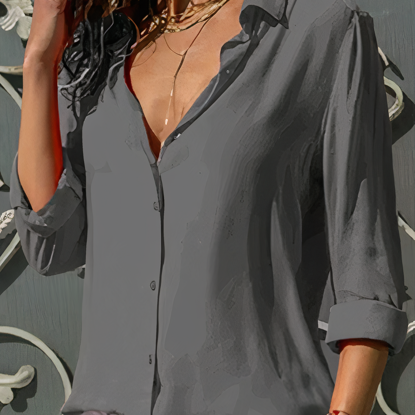 Cato | Elegante Chiffonbluse für Frauen