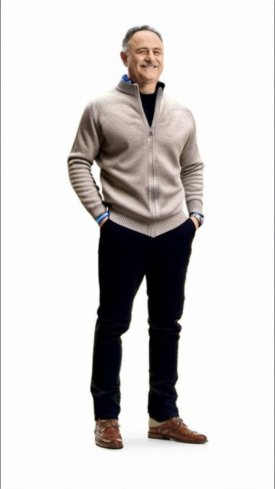 Klassische Strickjacke aus Wolle für Männer