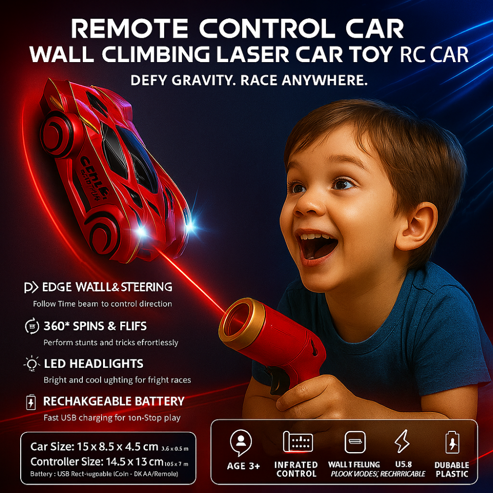 Ferngesteuertes Auto Wandkletternder Laser RC Auto Spielzeug