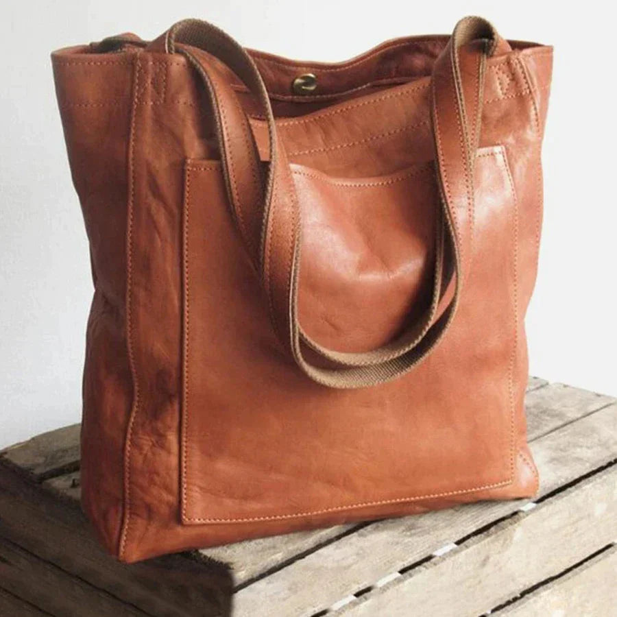 Tasche im Vintage-Stil mit großer Kapazität und abnehmbarem Riemen