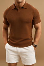Elegantes Poloshirt aus Strick für Männer