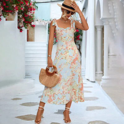 Agnes - Modische Floral Midikleider