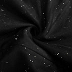 Veronica - Glitzer-Mesh Langarm-Jumpsuit mit weiten Beinen