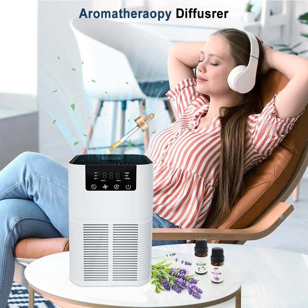 Luftreiniger mit HEPA-Filter und Aromatherapie – Leise Raumluftreinigung für Zuhause und Schlafzimmer