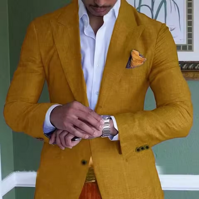 Eleganter natürliche Texturblazer für Männer