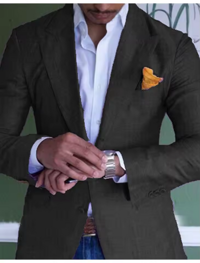 Eleganter natürliche Texturblazer für Männer