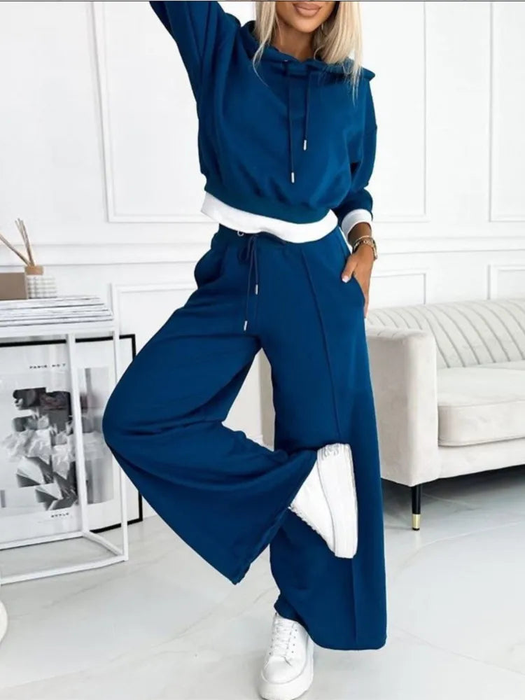 Damen-Set mit Kapuzenpullover und Jogginghose - bequem, elegant und vielseitig