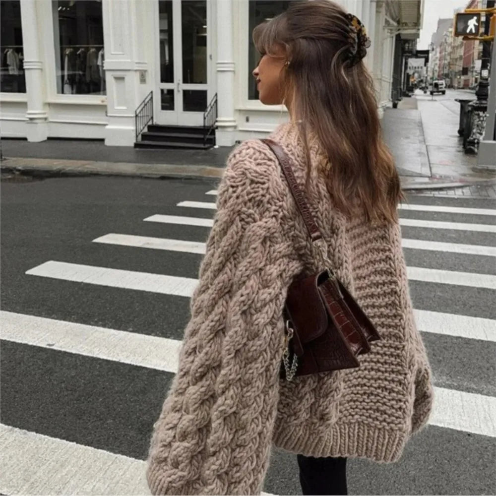 Mia - Damenpullover Oversized – Stilvoller Strickpullover | Pullover