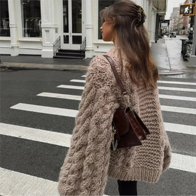 Mia - Damenpullover Oversized – Stilvoller Strickpullover | Pullover