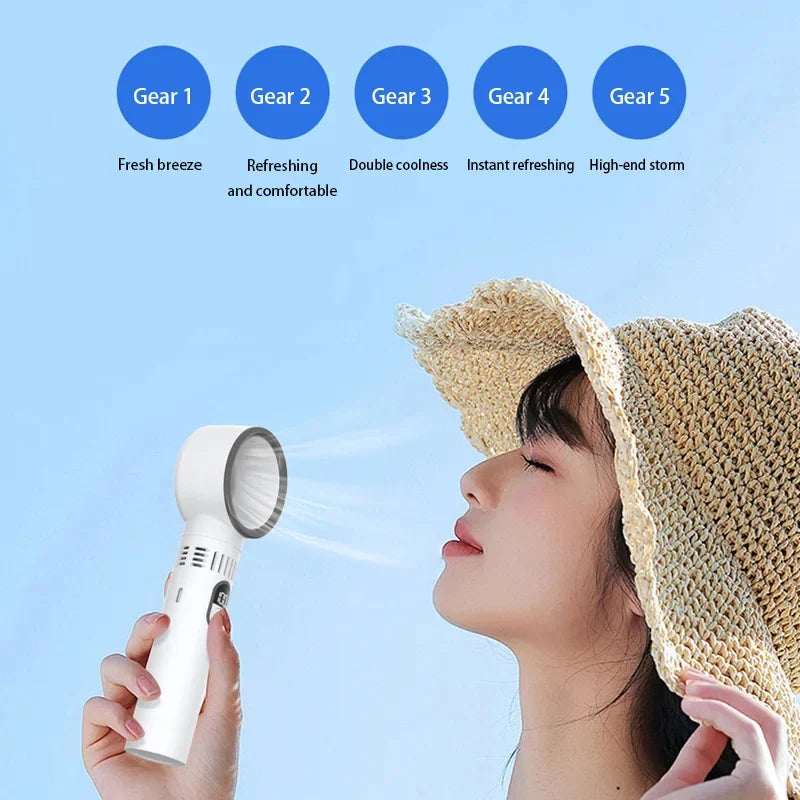 Kabelloser Handventilator – Bladeless USB-Ventilator, Tragbar & Super-Leise