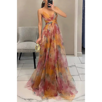 Maxikleid mit zartem Tüll | Eleganz & Leichtigkeit | Fließender Schnitt