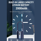 Bladeless Tischventilator mit LED & USB – Leise, Sicher & Kabellos