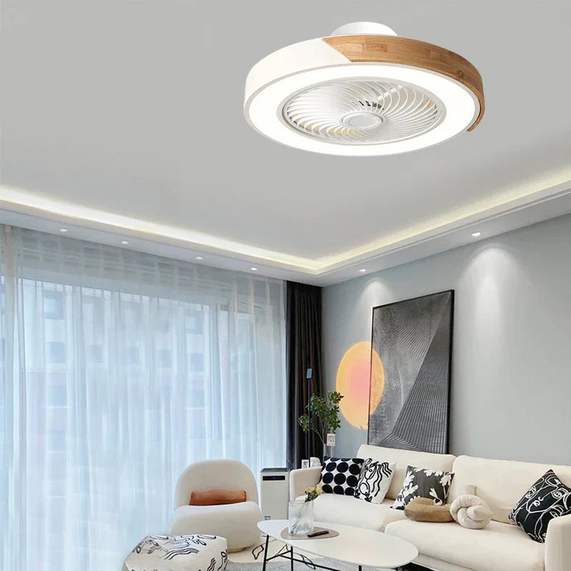 Deckenventilatorlampe - Leise LED-Beleuchtung mit Ventilator und Fernbedienung
