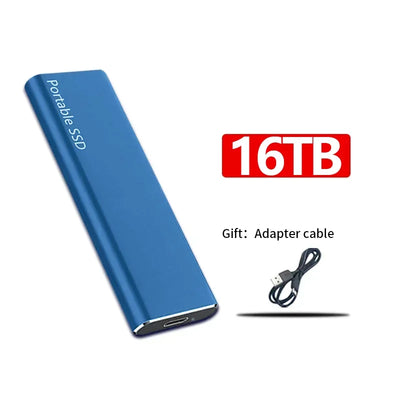 Schnelle externe SSD-Festplatte - modern und kompakt - 16TB/4TB/1TB