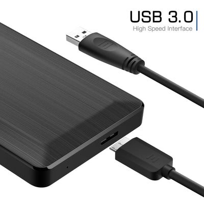 UnionSine 2,5" bärbar extern hårddisk USB 3.0 (250 GB-1 TB, för PC & MacBook)