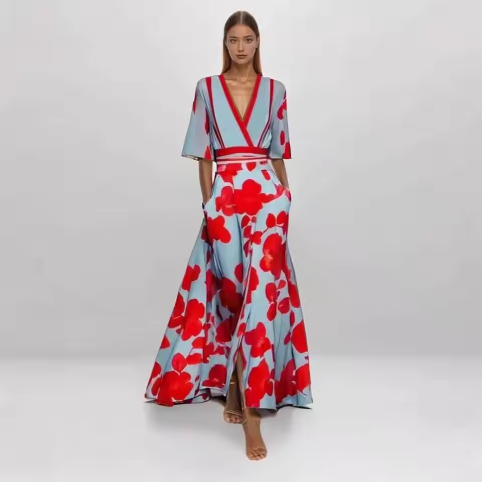 Emily | Luxus-Blumenkleid