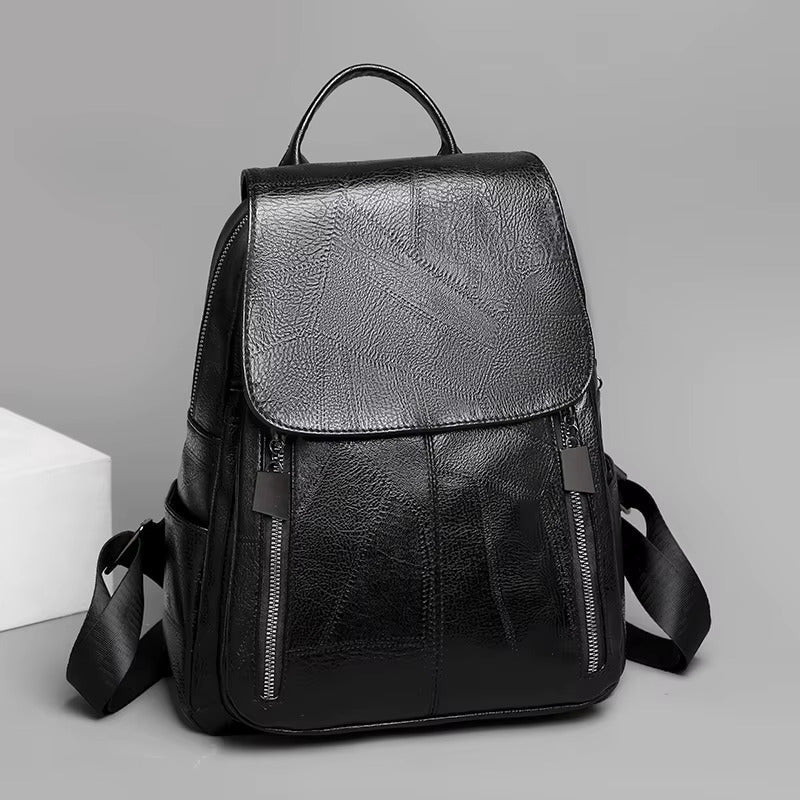 Stylischer Damen-Rucksack aus PU Leder | Diebstahlsichere Tasche | Roswitha