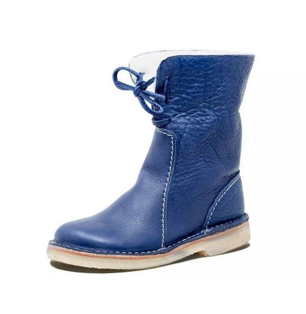 Wasserdichte Damenstiefel aus Fleece mit warmem Wollfutter – ideal für den Winter