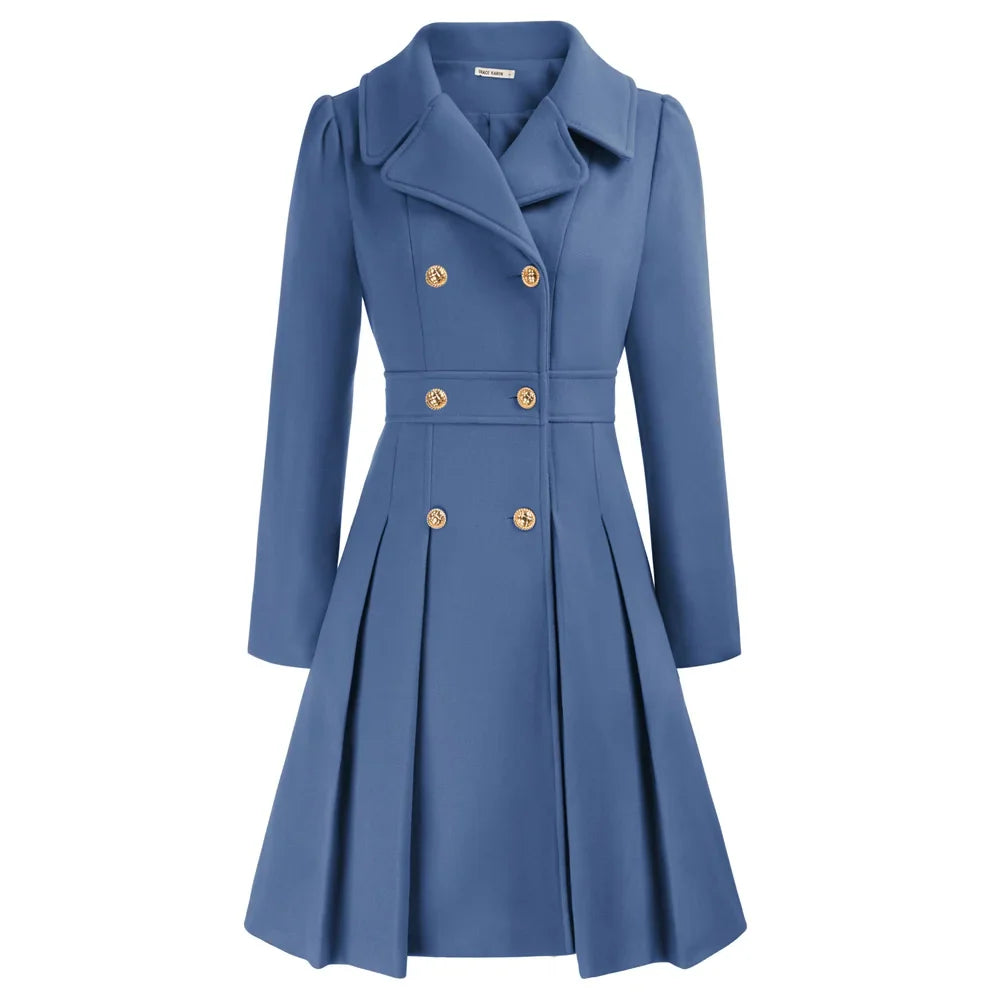 Grace - Damenmantel | Stilvoller A-Linien-Peacoat aus Wolle