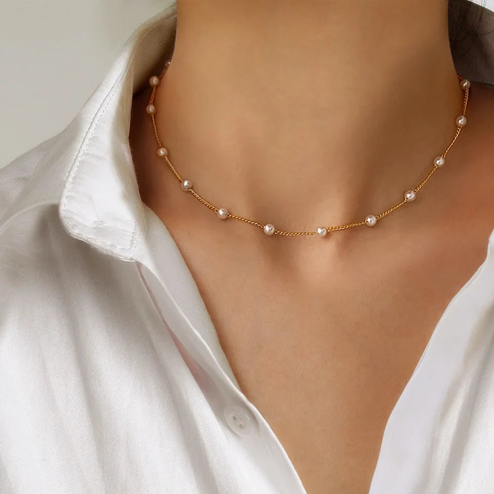 Lily | 3-lagiges Gold- und Silber-Halskettenset mit Herz- oder Kreuzanhänger