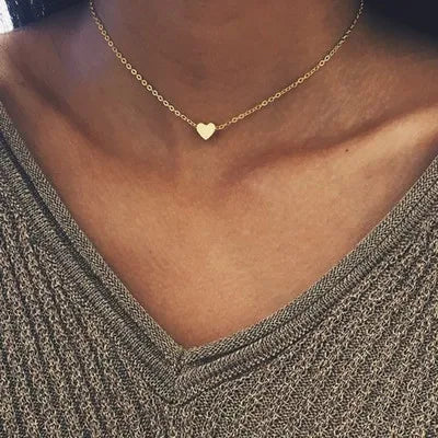 Lily | 3-lagiges Gold- und Silber-Halskettenset mit Herz- oder Kreuzanhänger