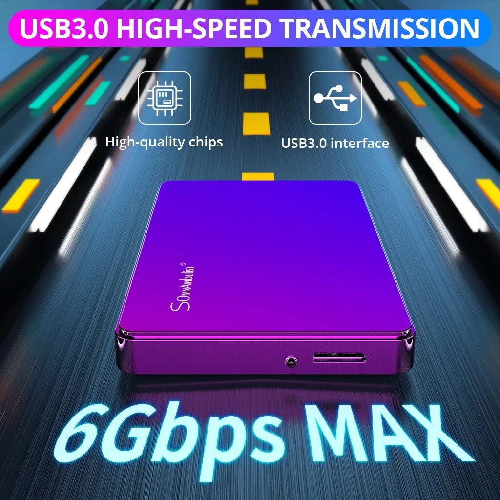 Disco duro externo portátil SomnAmbulist de 2,5" USB 3.0 (250 GB-1 TB, para PC, portátil y PS4) 