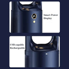 Bladeless Tischventilator mit LED & USB – Leise, Sicher & Kabellos