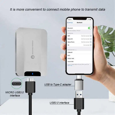 Disco duro externo portátil de metal USB 3.0 (5 Gbps, 320 GB-1 TB, para PC/Mac/PS4/PS5)