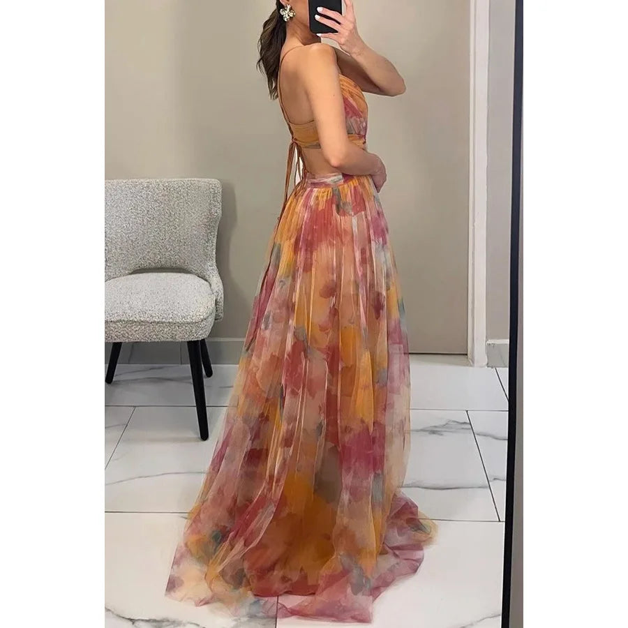 Maxikleid mit zartem Tüll | Eleganz & Leichtigkeit | Fließender Schnitt