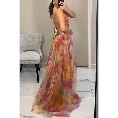 Maxikleid mit zartem Tüll | Eleganz & Leichtigkeit | Fließender Schnitt