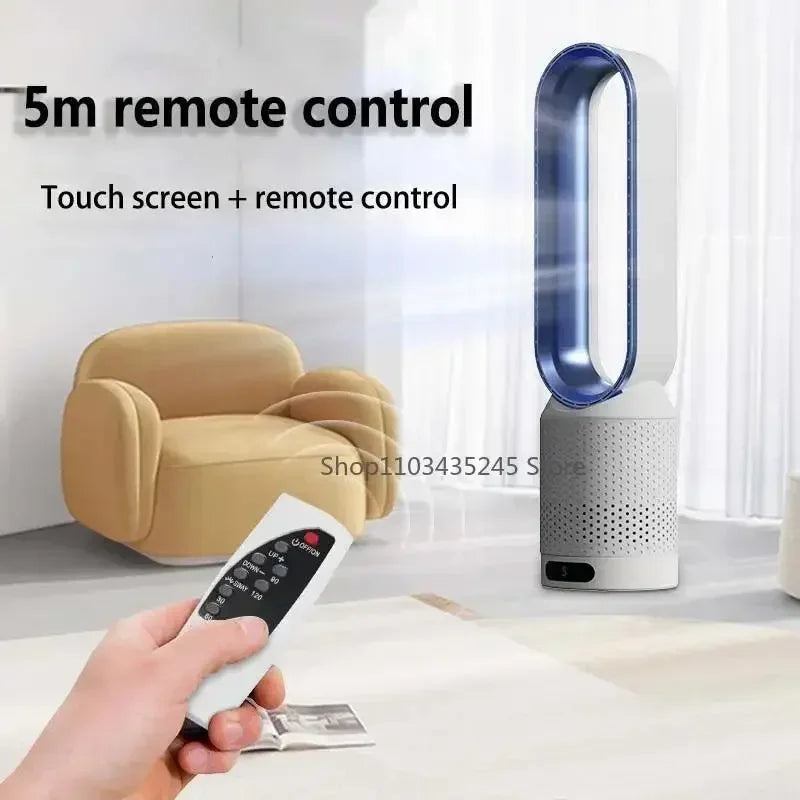 3-in-1 Bladeless Tower Ventilator – Sicher, Leise & Stylisch mit 8 Windstufen & Fernbedienung