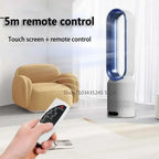 3-in-1 Bladeless Tower Ventilator – Sicher, Leise & Stylisch mit 8 Windstufen & Fernbedienung