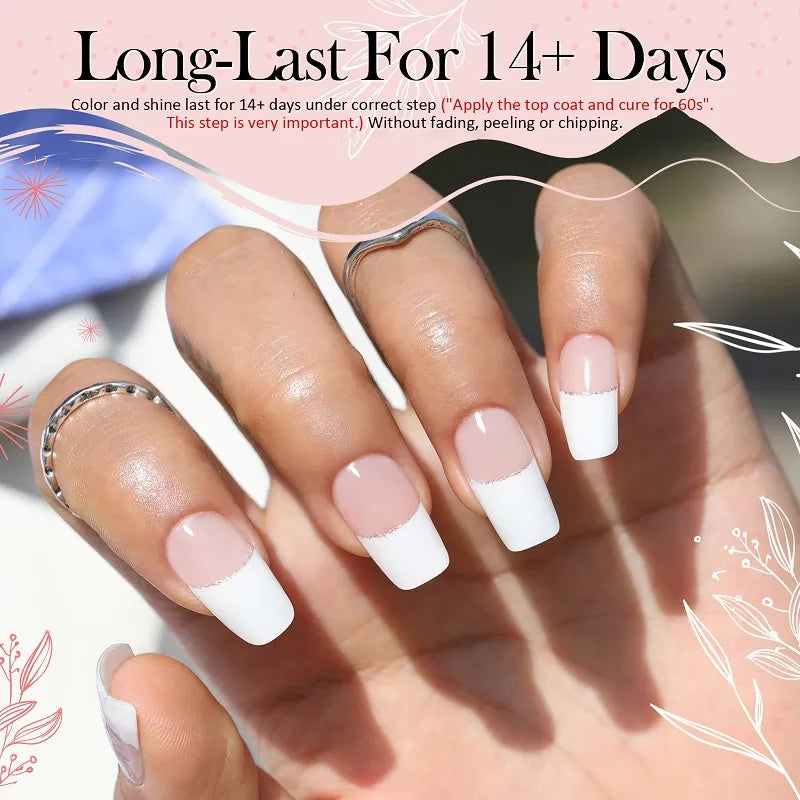 Gel-Nagelsticker-Set mit UV-Lampe