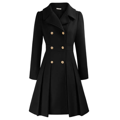 Grace - Damenmantel | Stilvoller A-Linien-Peacoat aus Wolle